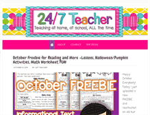 Tablet Screenshot of 247teacher.us
